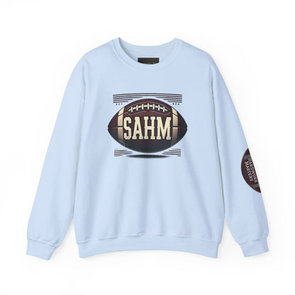 Football Sweatshirt “SAHM: Speed Agility Hardwork Mastery” - A Tribute of Achievement for Every Mom!