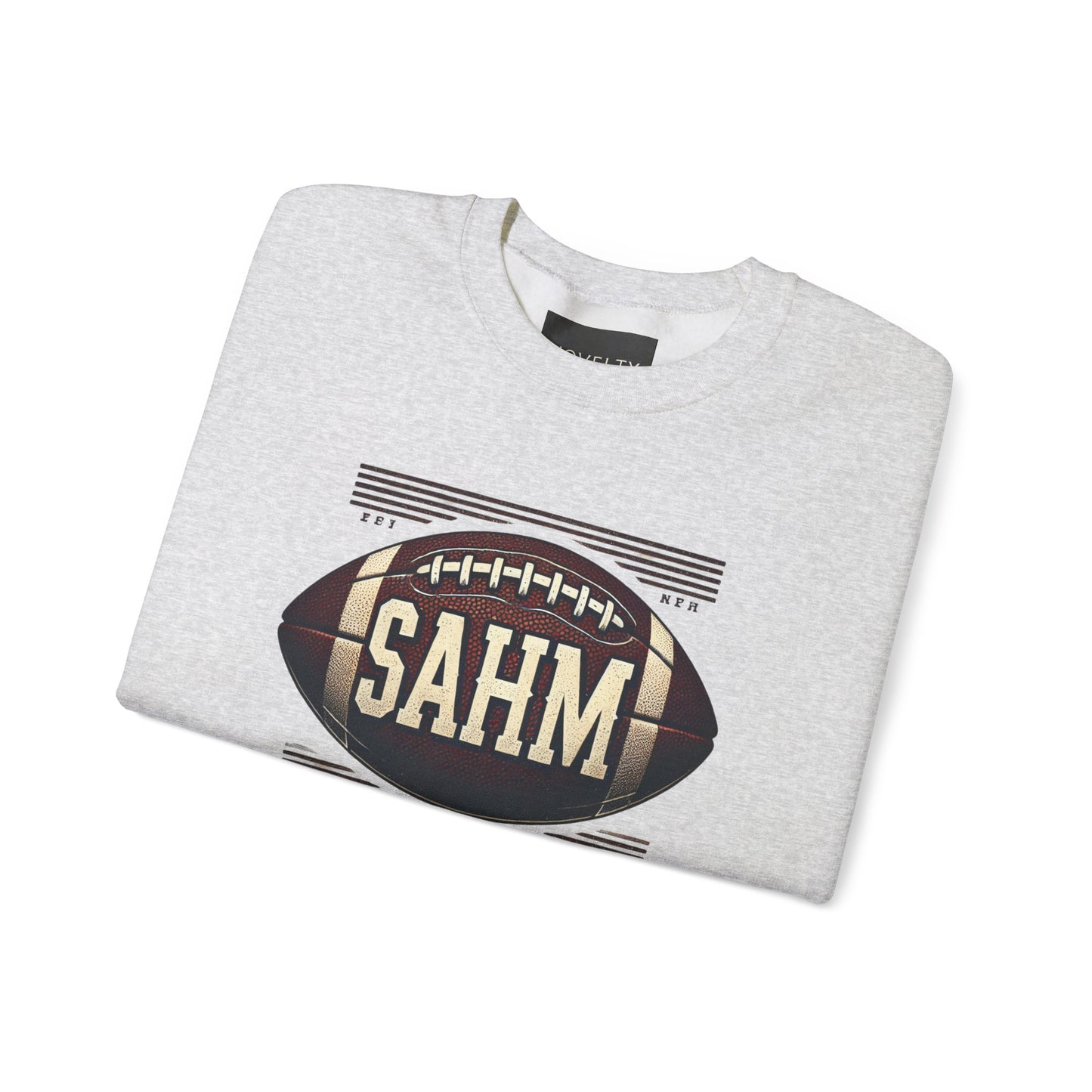 Football Sweatshirt “SAHM: Speed Agility Hardwork Mastery” - A Tribute of Achievement for Every Mom!