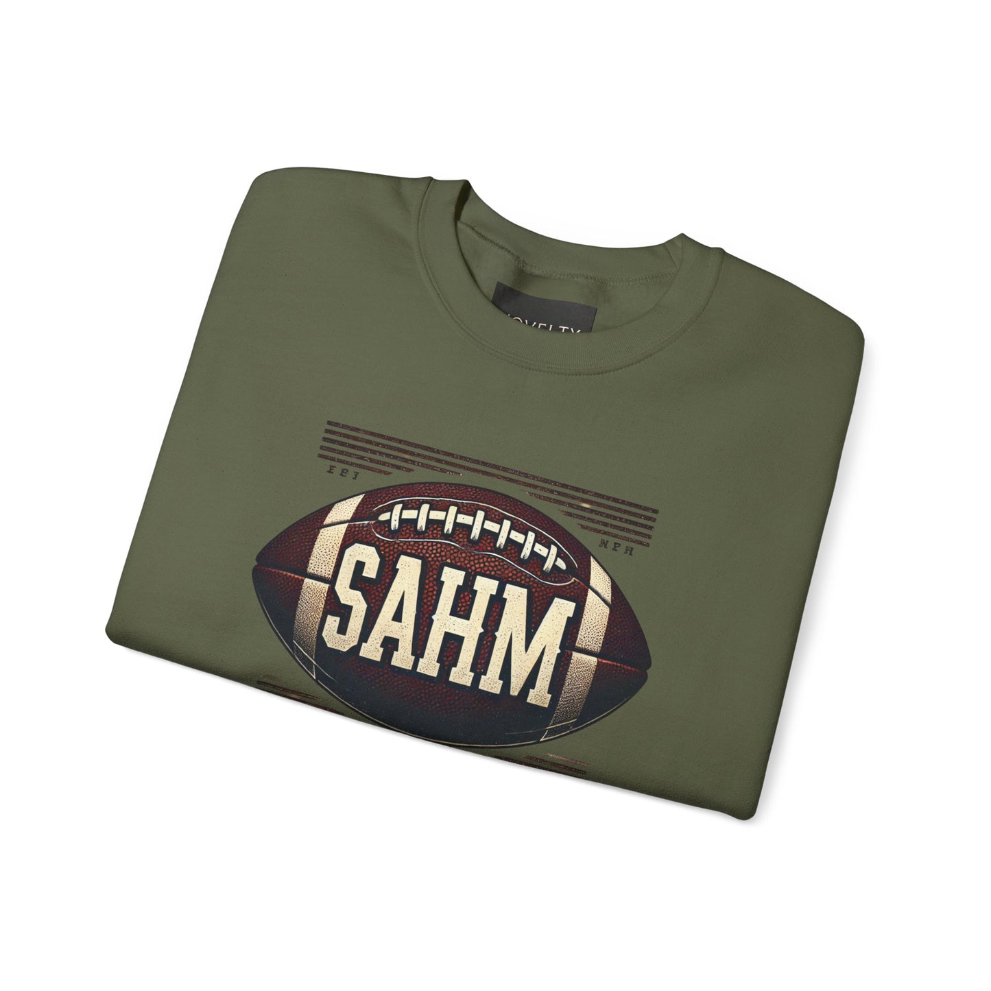 Football Sweatshirt “SAHM: Speed Agility Hardwork Mastery” - A Tribute of Achievement for Every Mom!