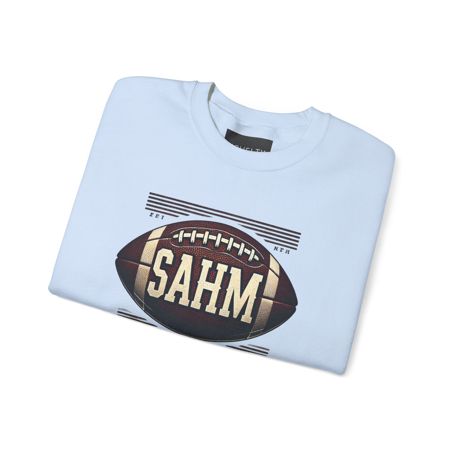 Football Sweatshirt “SAHM: Speed Agility Hardwork Mastery” - A Tribute of Achievement for Every Mom!