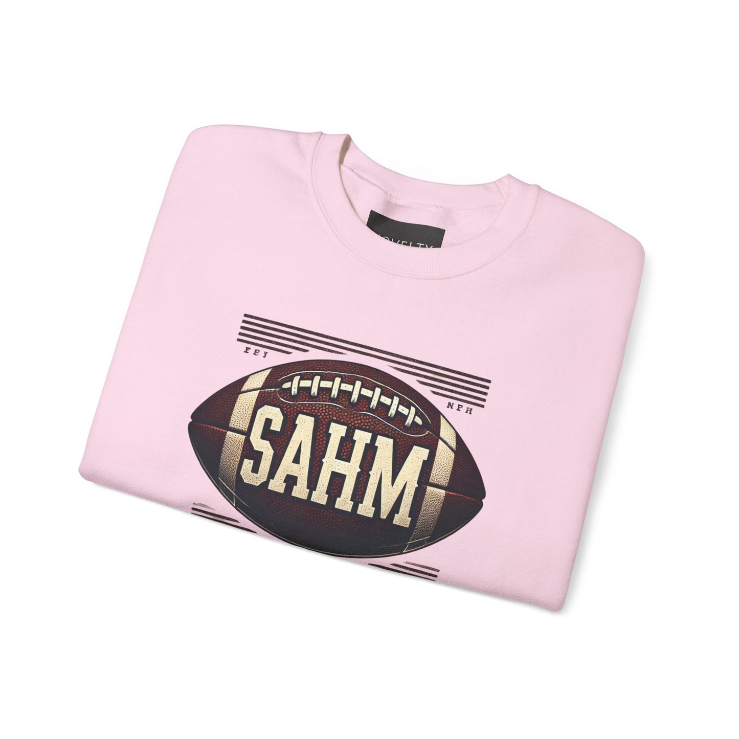 Football Sweatshirt “SAHM: Speed Agility Hardwork Mastery” - A Tribute of Achievement for Every Mom!