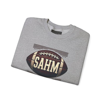 Football Sweatshirt “SAHM: Speed Agility Hardwork Mastery” - A Tribute of Achievement for Every Mom!