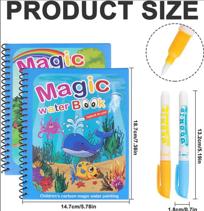 Children's Magical Water Coloring Book - Creative Imagination Educational Toy for Kids