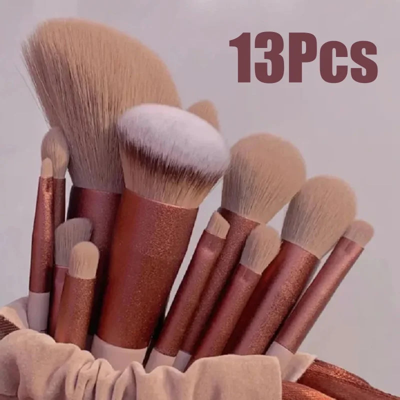 13pcs Professional Makeup Brush Set – Essential Women’s Beauty Tools for Flawless Cosmetic Application